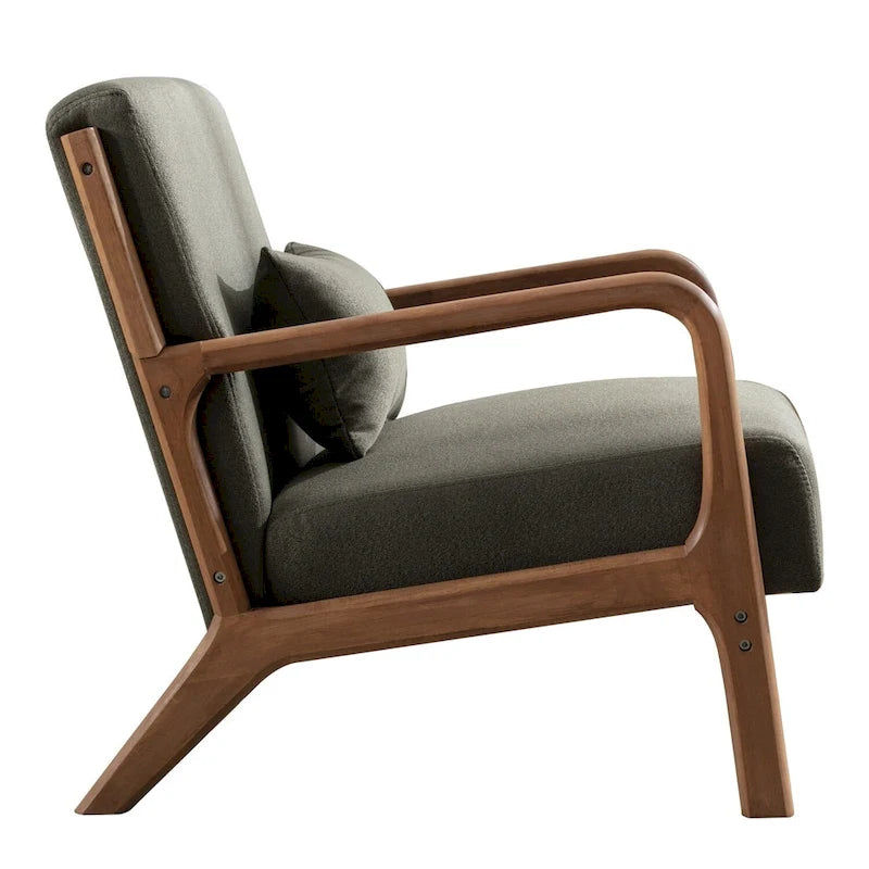 Fauteuil d'appoint moderne en bois massif