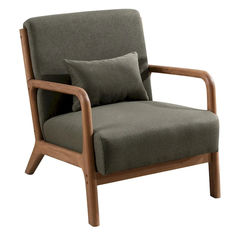 Fauteuil d'appoint moderne en bois massif