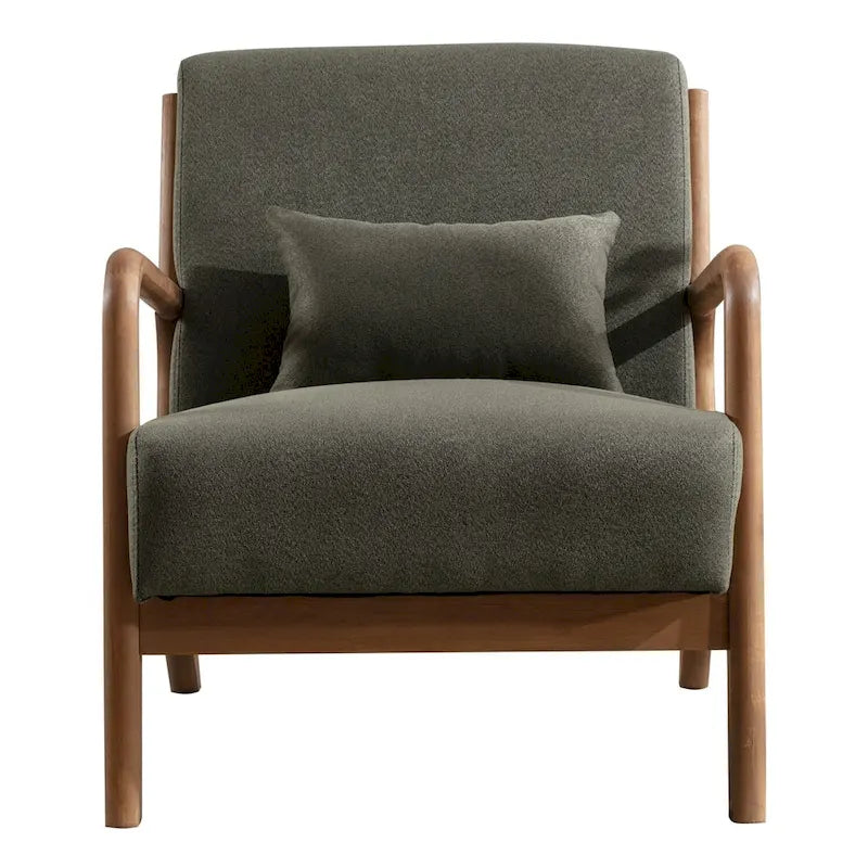 Fauteuil d'appoint moderne en bois massif