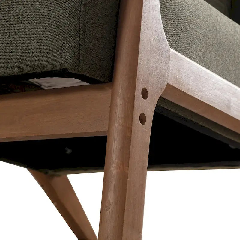 Fauteuil d'appoint moderne en bois massif