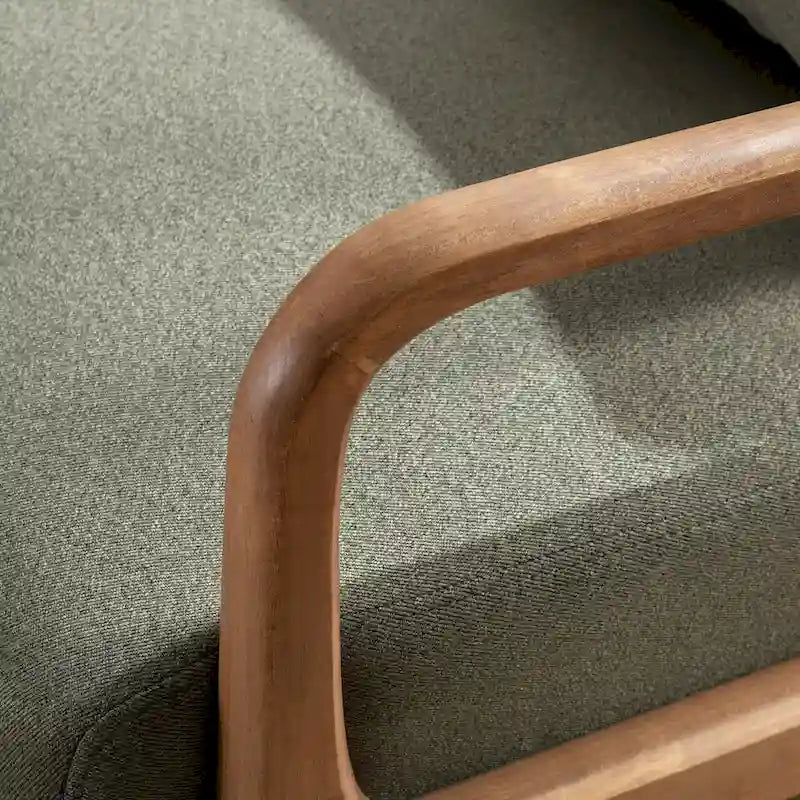 Fauteuil d'appoint moderne en bois massif