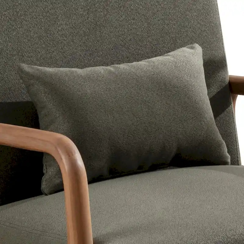 Fauteuil d'appoint moderne en bois massif