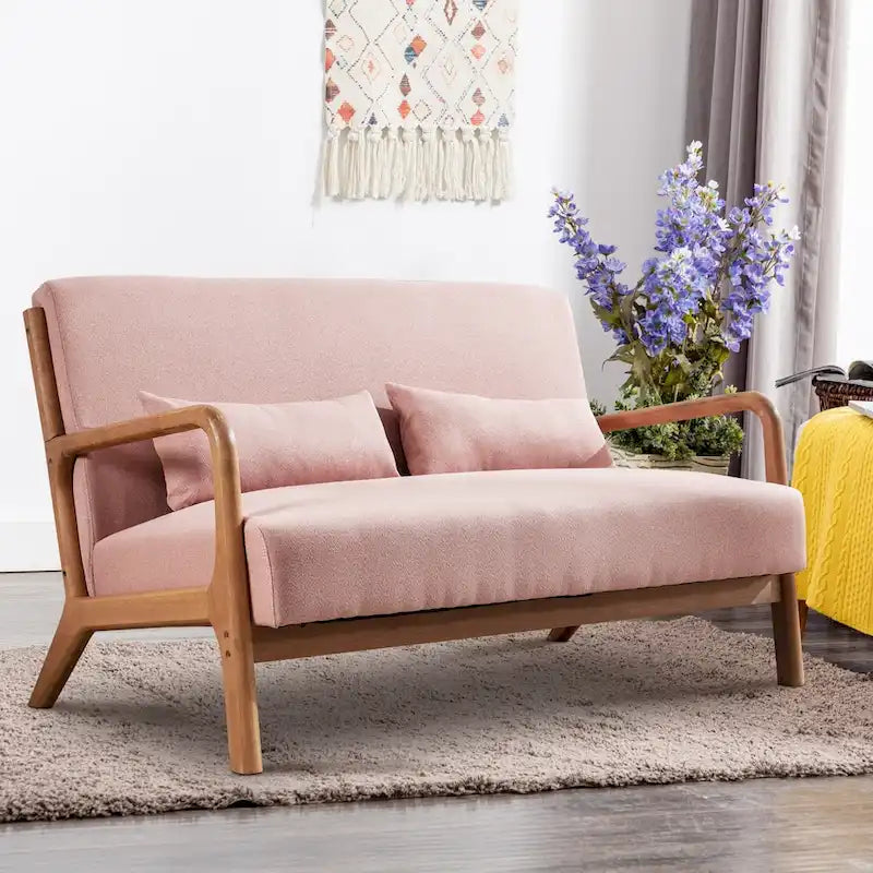Fauteuil d'appoint moderne en bois massif