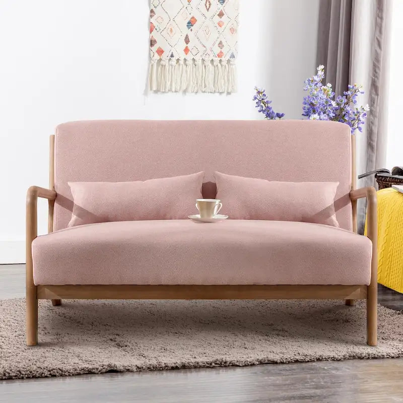 Fauteuil d'appoint moderne en bois massif