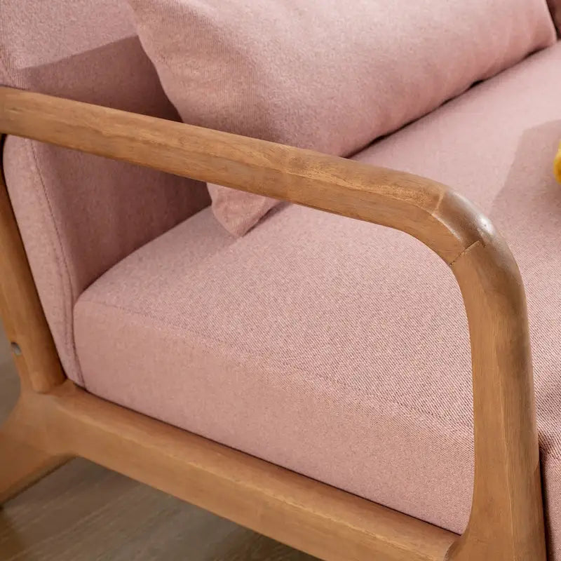 Fauteuil d'appoint moderne en bois massif