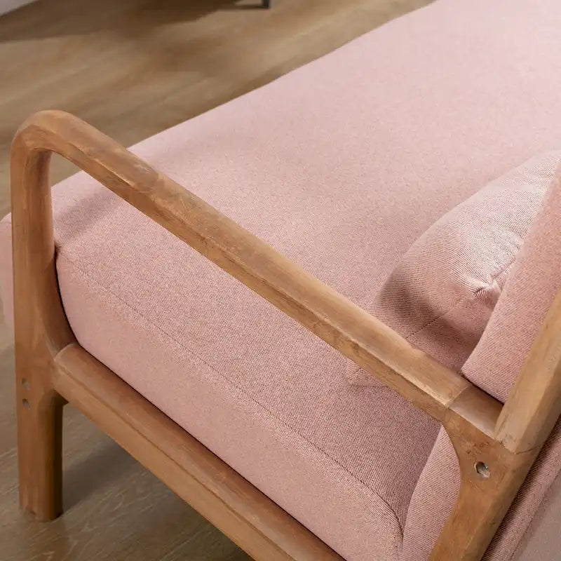 Fauteuil d'appoint moderne en bois massif