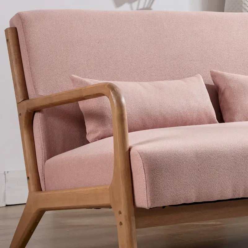 Fauteuil d'appoint moderne en bois massif