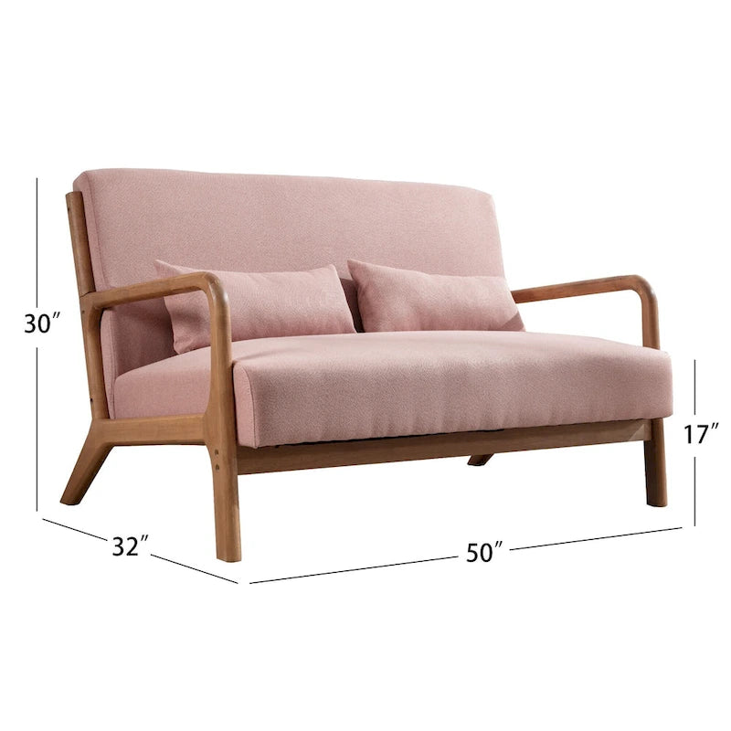 Fauteuil d'appoint moderne en bois massif