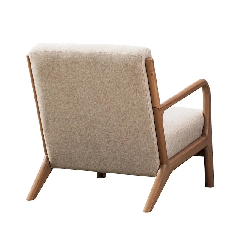 Fauteuil d'appoint moderne en bois massif