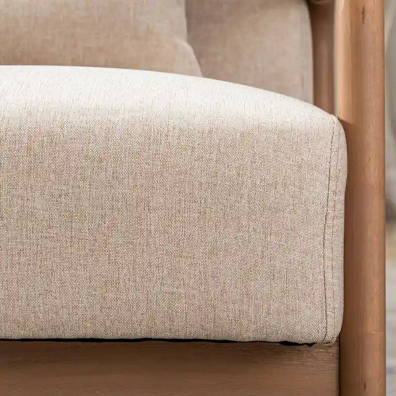 Fauteuil d'appoint moderne en bois massif