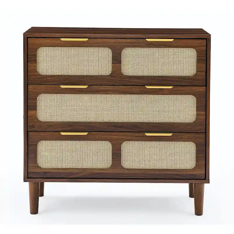 Meuble de rangement en bois style ferme, Coiffeuse moderne en rotin