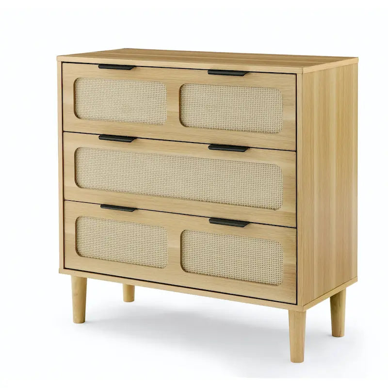 Meuble de rangement en bois style ferme, Coiffeuse moderne en rotin