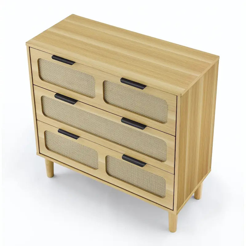 Meuble de rangement en bois style ferme, Coiffeuse moderne en rotin