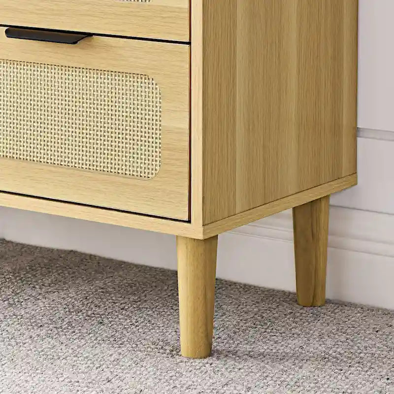 Meuble de rangement en bois style ferme, Coiffeuse moderne en rotin