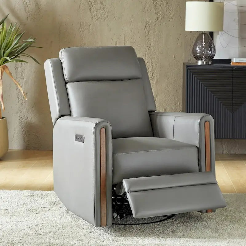 Fauteuil inclinable électrique berçant et pivotant