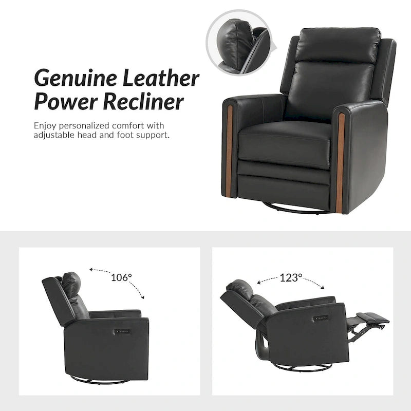 Fauteuil inclinable électrique berçant et pivotant