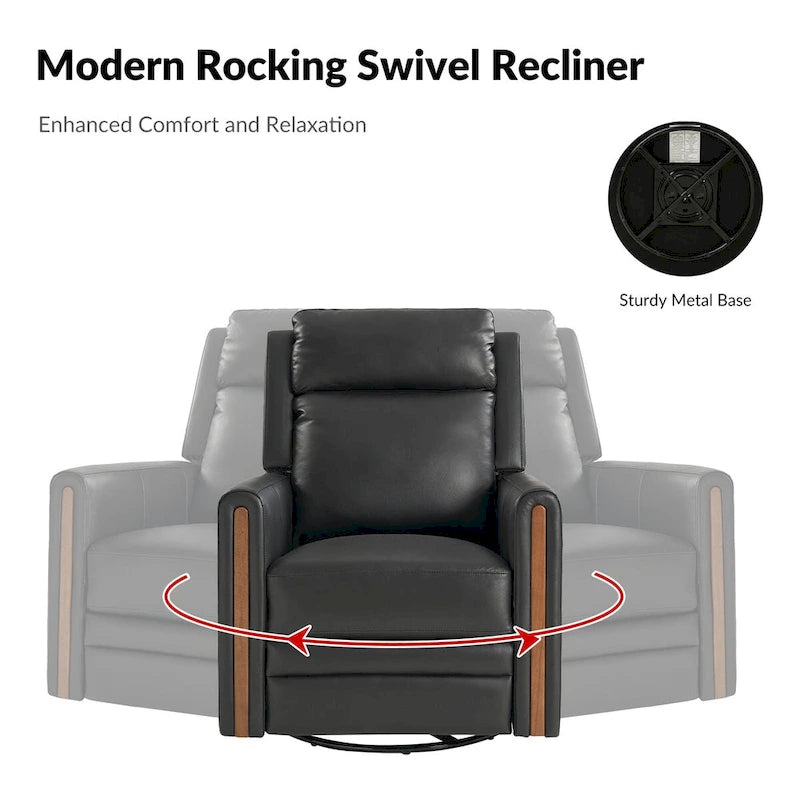Fauteuil inclinable électrique berçant et pivotant