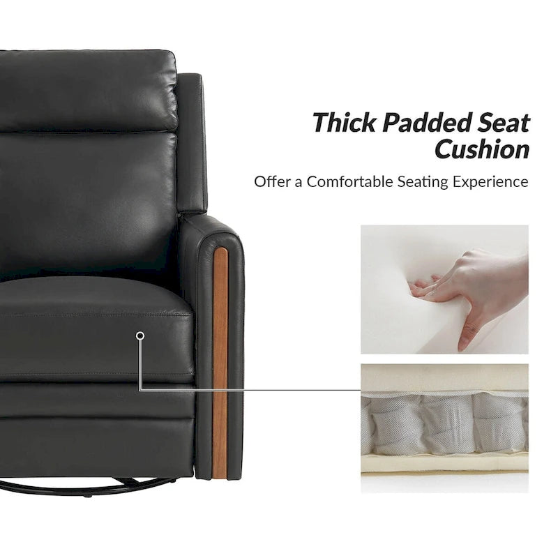 Fauteuil inclinable électrique berçant et pivotant