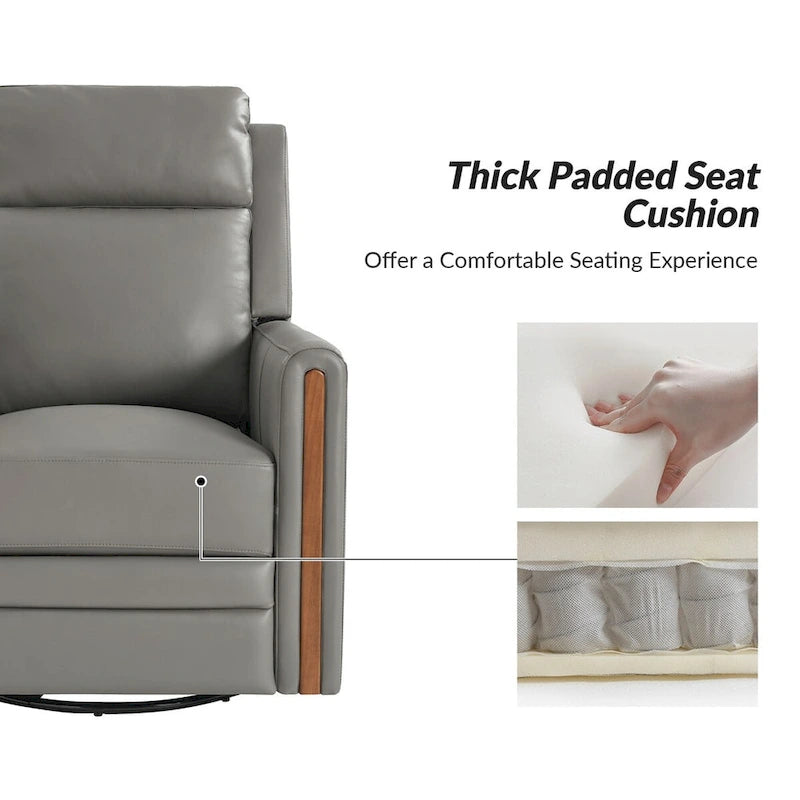 Fauteuil inclinable électrique berçant et pivotant