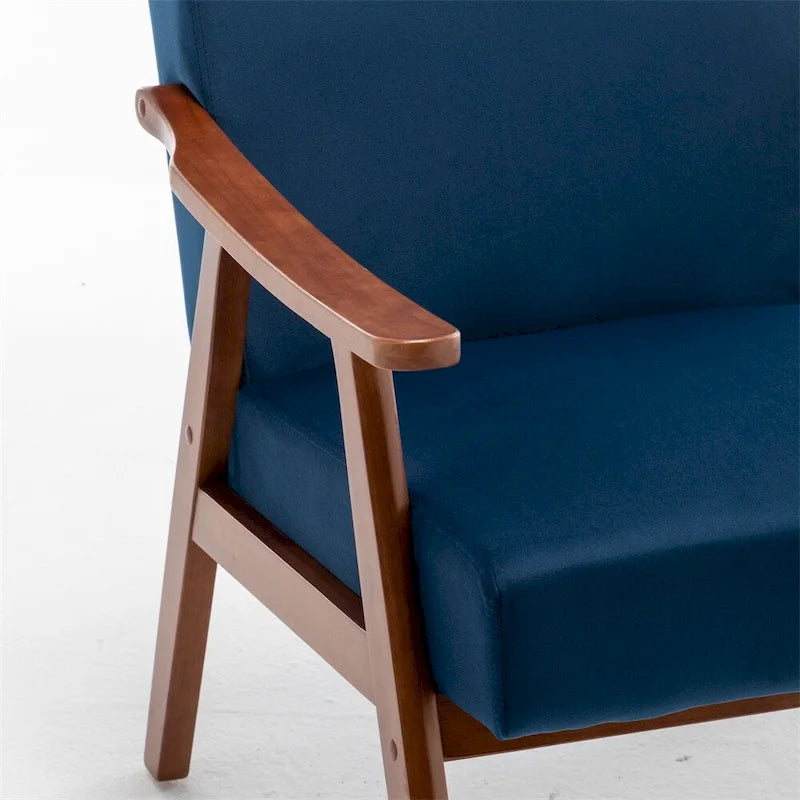Chaise Moderne du Milieu du Siècle, Chaise de Salon à Cadre en Bois Massif