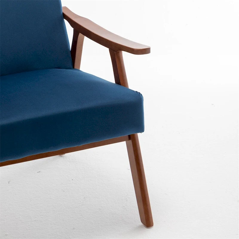 Chaise Moderne du Milieu du Siècle, Chaise de Salon à Cadre en Bois Massif