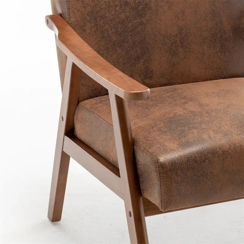 Chaise Moderne du Milieu du Siècle, Chaise de Salon à Cadre en Bois Massif