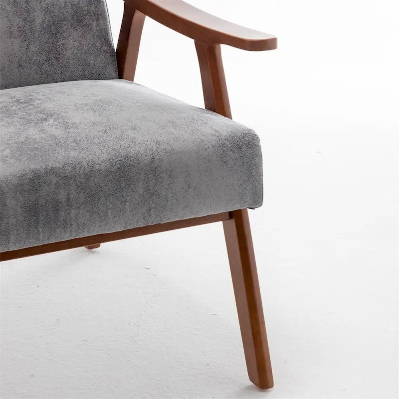 Chaise Moderne du Milieu du Siècle, Chaise de Salon à Cadre en Bois Massif