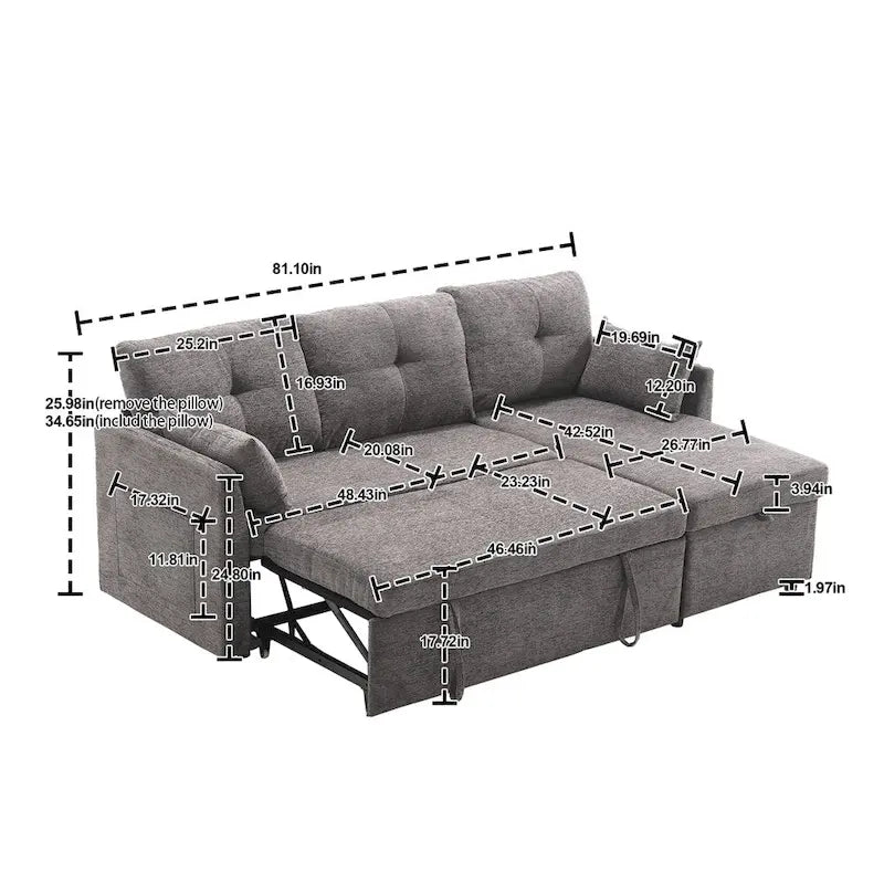 Canapé modulaire en L