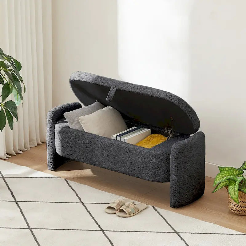 Banc de rangement pour l'entrée du salon et la chambre à coucher