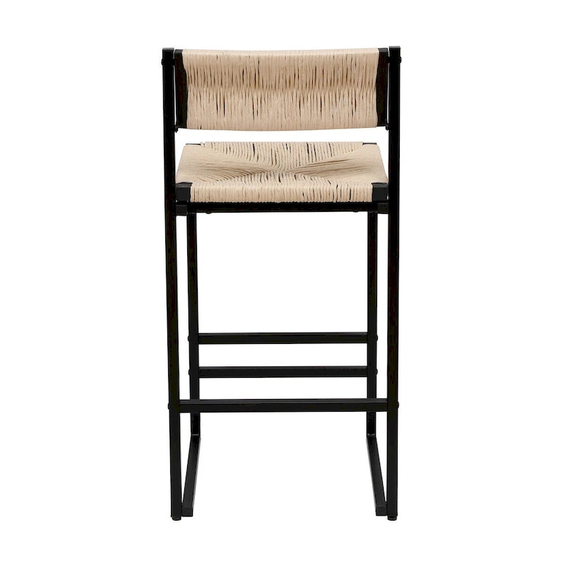 Tabourets de bar Chaises de salle à manger tissées en corde de papier