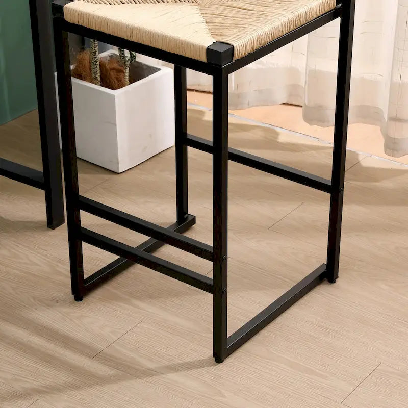 Tabourets de bar Chaises de salle à manger tissées en corde de papier