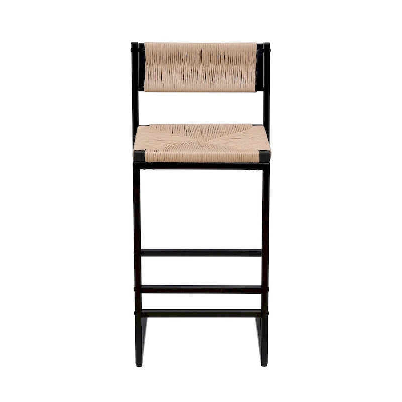 Tabourets de bar Chaises de salle à manger tissées en corde de papier