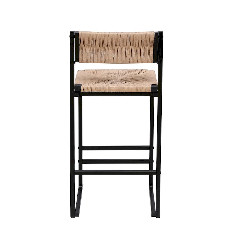 Tabourets de bar Chaises de salle à manger tissées en corde de papier