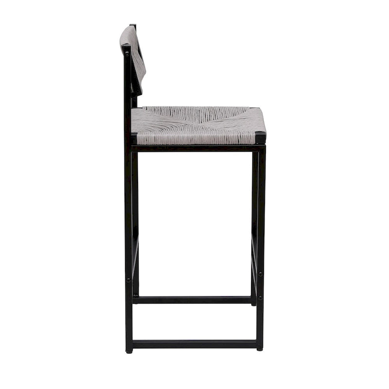 Tabourets de bar Chaises de salle à manger tissées en corde de papier