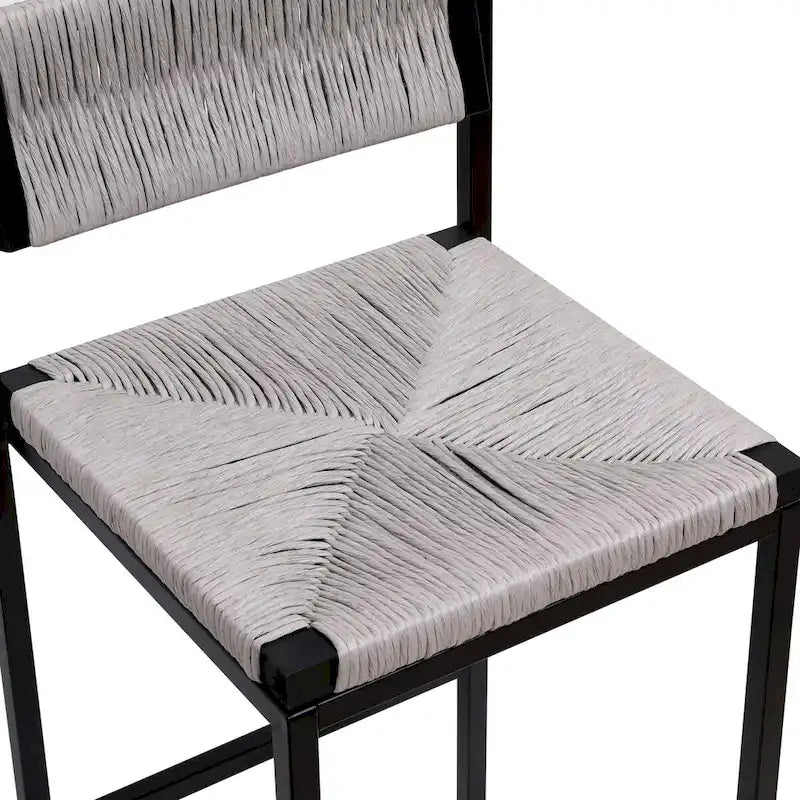Tabourets de bar Chaises de salle à manger tissées en corde de papier