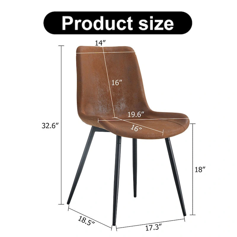 Chaises de restaurant capitonnées avec dossiers en daim et pieds en métal noir