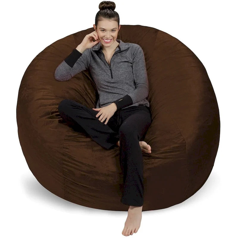 Pouf géant 180 cm en mousse à mémoire de forme