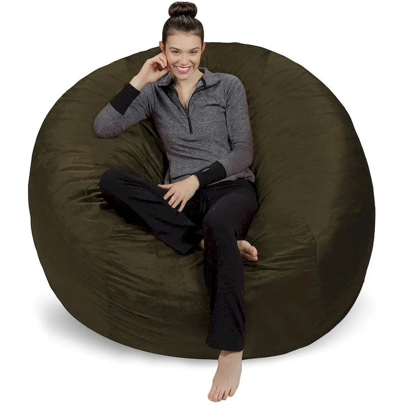 Pouf géant 180 cm en mousse à mémoire de forme