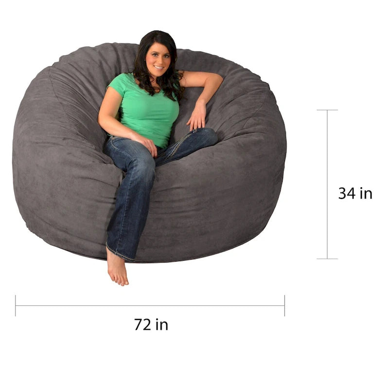Pouf géant 180 cm en mousse à mémoire de forme