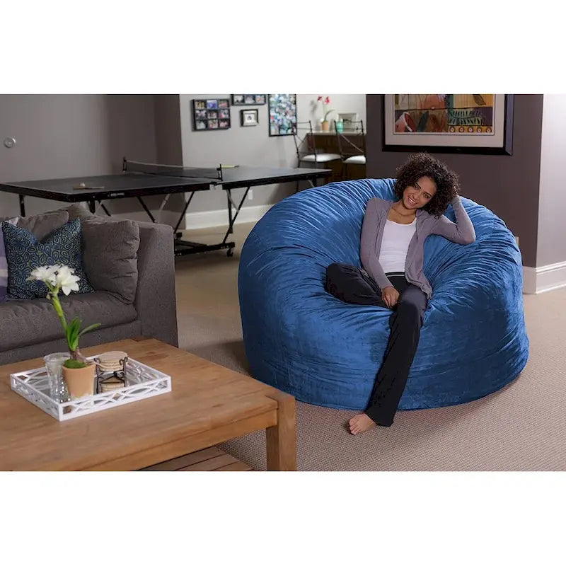 Pouf géant 180 cm en mousse à mémoire de forme