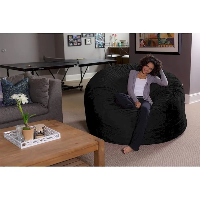 Pouf géant 180 cm en mousse à mémoire de forme