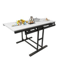 Table de salle à manger convertible multifonction en acajou massif